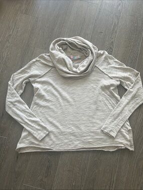 Free People Cowl Neck Cotton Long Sleeve